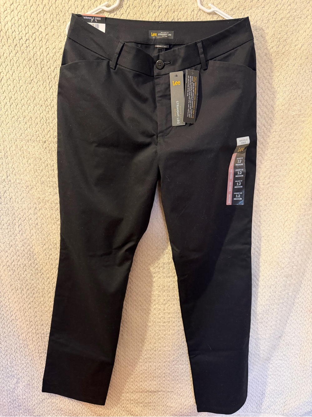 Lee Men’s Black Slim Straight Chinos